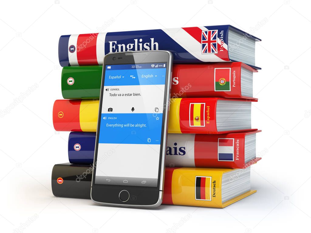 E-learning. Mobile dictionary. Learning languages online. Smartp