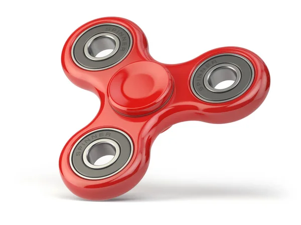 Fidget finger spinner stress, anxiety relief toy isolated on white backround. — Stock Photo, Image