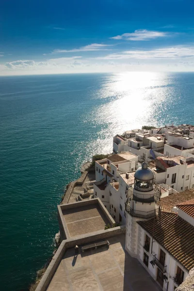 Faro en Peniscola, Valencia, España . — Foto de Stock