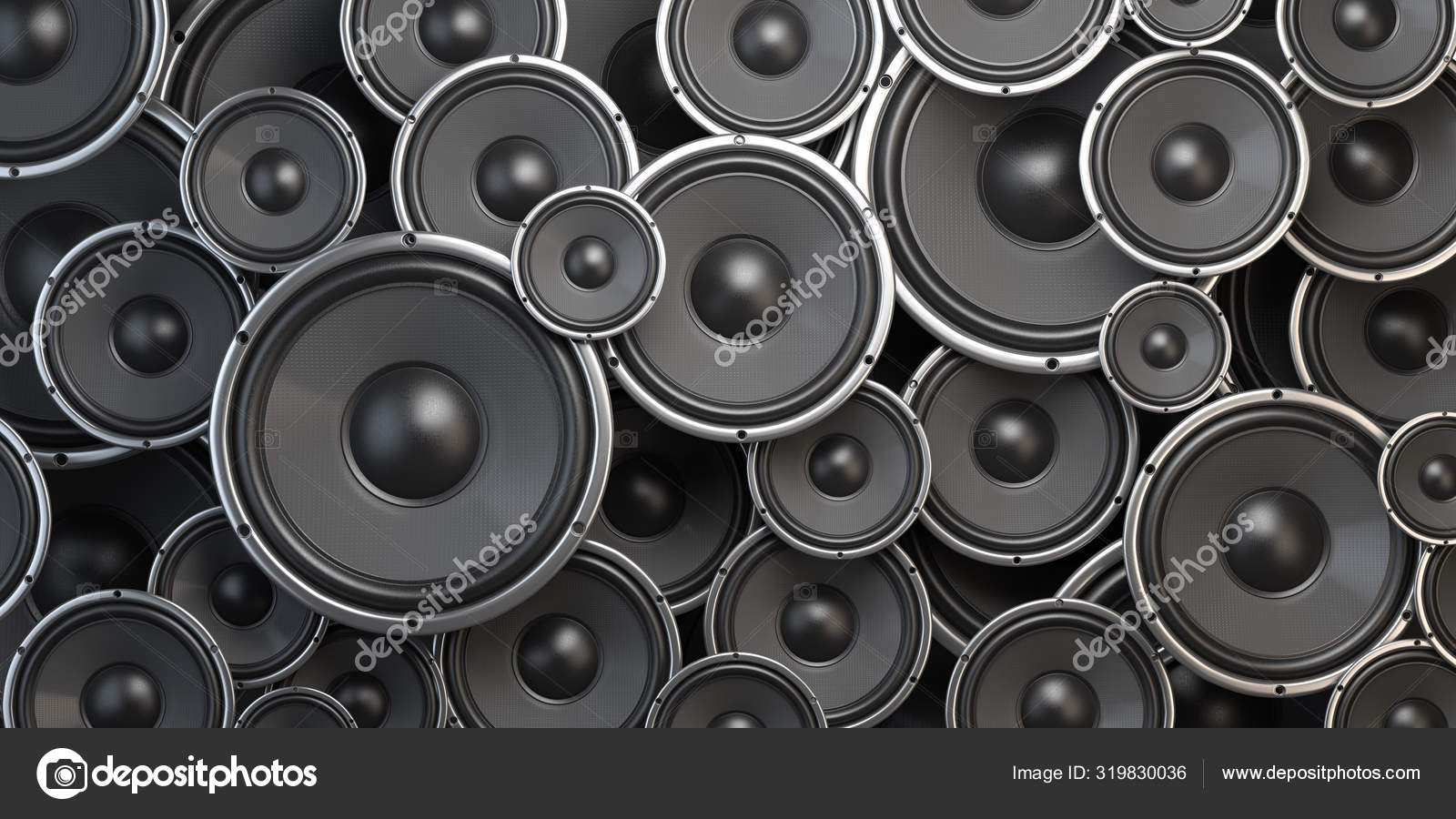 Acoustic sound speakers background. Black subwoofers of differen Stock Photo by ©maxxyustas 319830036 Acoustic sound speakers background. Black subwoofers of differen Stock Photo by ©maxxyustas 319830036