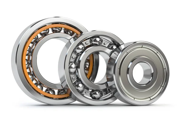 Bearings Differnent Types Isolated White Background Illustration — Stock Photo, Image