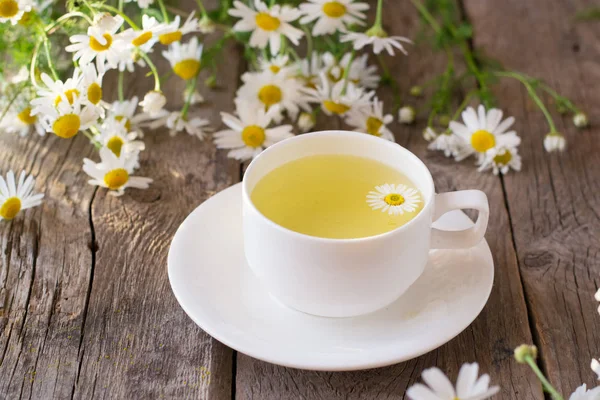 Papatya çayı ahşap tablo