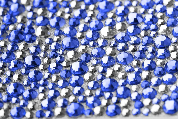 Texture blu e argento con cristalli — Foto Stock