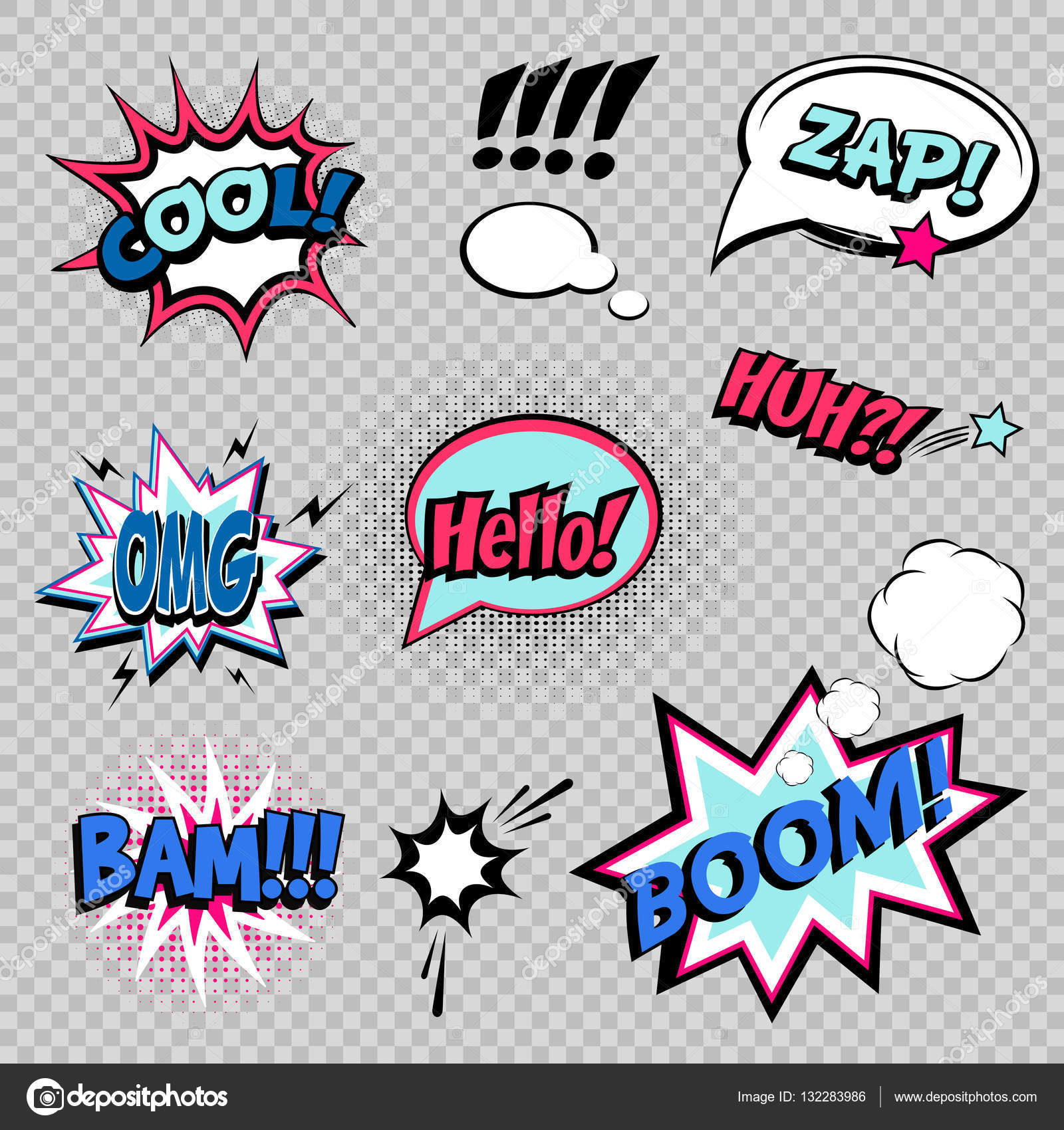 Collection of nine comic sound Effects Stock Vector Image by ©hyv123 #132283986 Collection of nine comic sound Effects Stock Vector Image by ©hyv123 #132283986