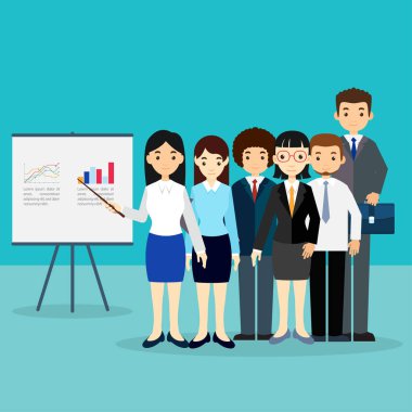 Sunu yaparken iş seminer hoparlörler