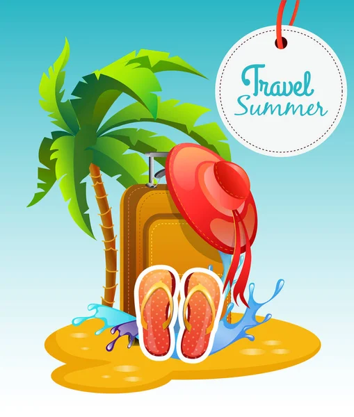 Summer time background — Stock Vector