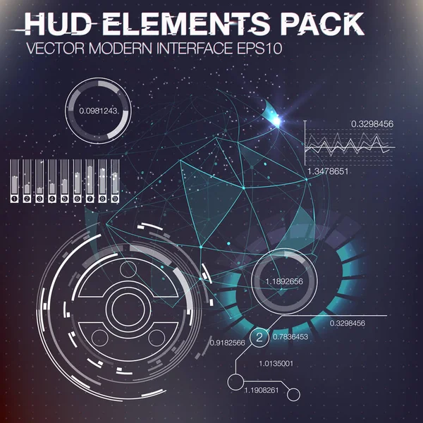 Αφηρημένα φόντο Hud — Διανυσματικό Αρχείο