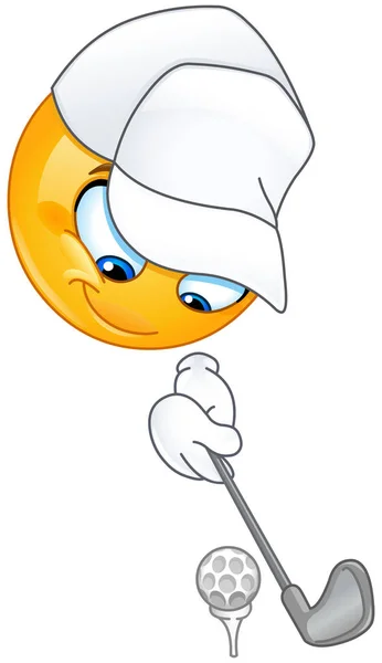 Emoticon de golfe vetorial —  Vetores de Stock