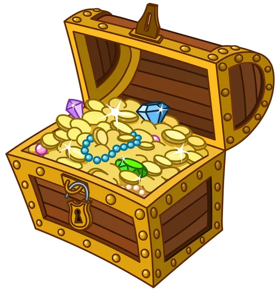 Vecvtor treasure chest — Stock Vector