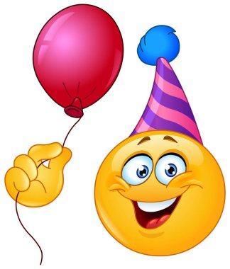 Doğum günü ifade balon ile