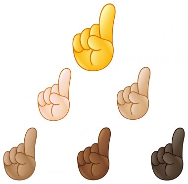 el emoji işaret dizin