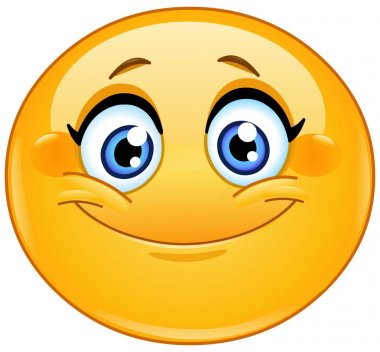 Gülümseyen kadın ifade