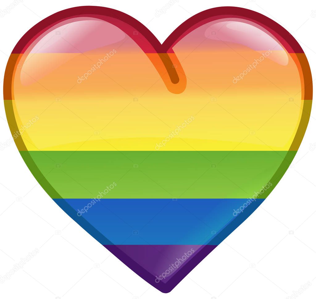 Pride heart icon