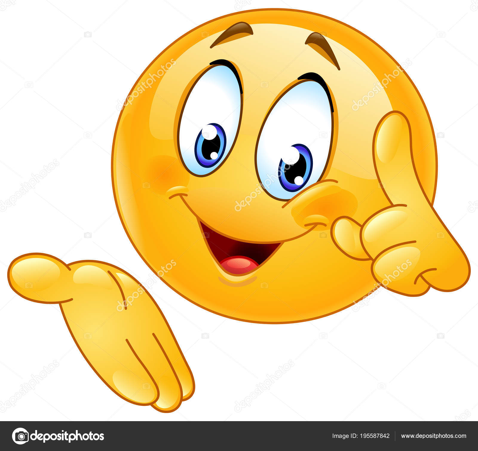 Pointant et pr sentant l motic ne stock vector by yayayoyo 195587842