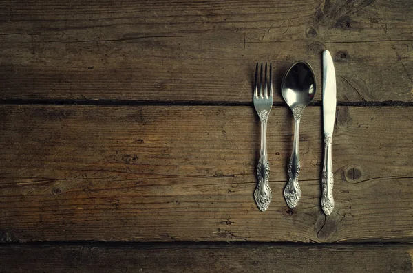 Vintage used cutlery — 스톡 사진