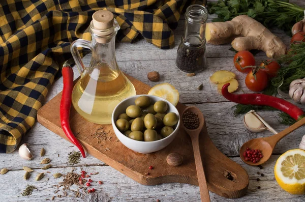 Üveg olívaolaj — Stock Fotó