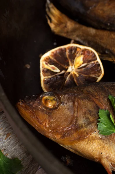 Gebratener Fisch — Stockfoto