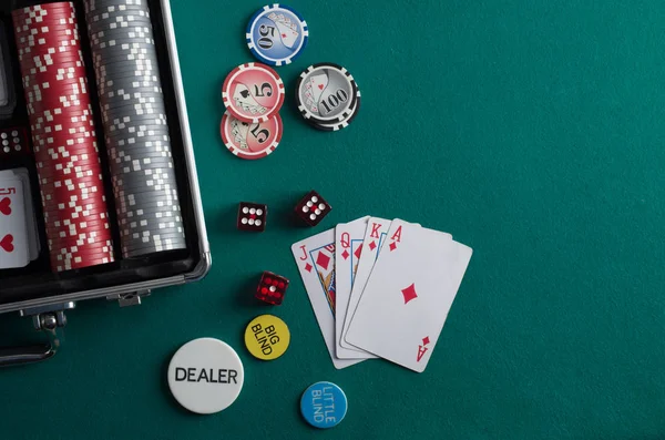 Poker fişleri — Stok fotoğraf