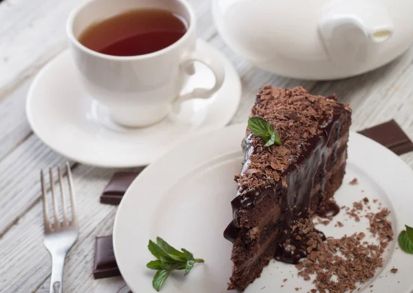 Bolo de chocolate — Fotografia de Stock