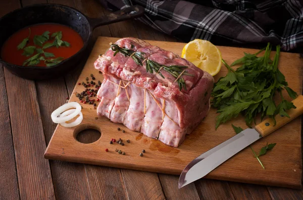 М'ясо баранина з маринованою — стокове фото