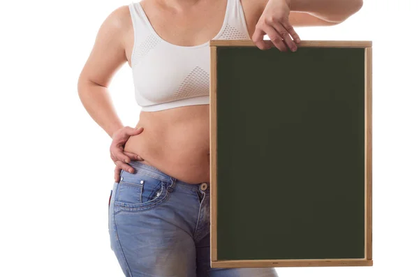 Tlustá žena — Stock fotografie