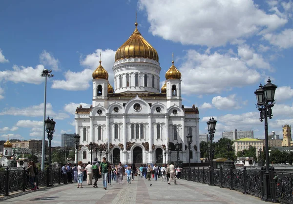Catedral Cristo Salvador Principal Catedral Igreja Ortodoxa Russa Moscou — Fotografia de Stock