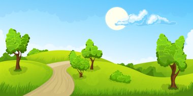 Kırsal yaz manzarası