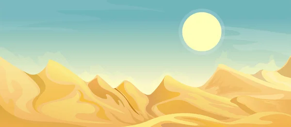 Deserto paisagem fundo — Vetor de Stock