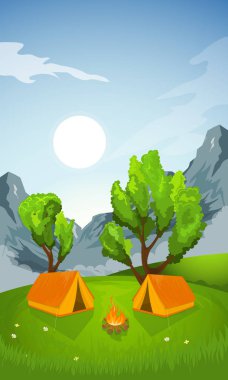 Kırsal yaz manzarası