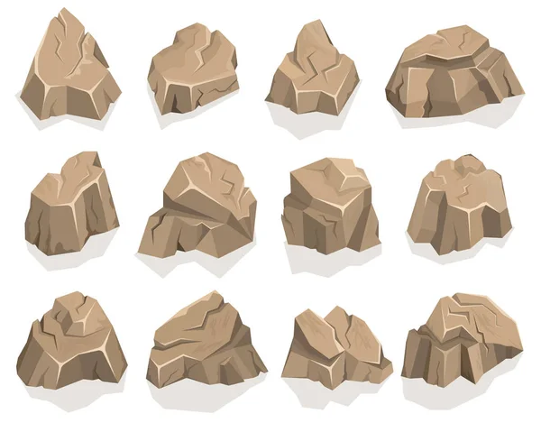 Tecknad serie av sten — Stock vektor