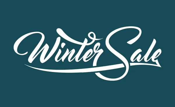 Білий текст Зима Продаж — стоковий вектор