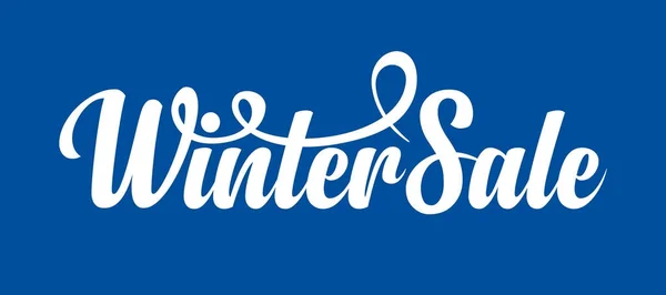 White text Winter Sale — Stock Vector