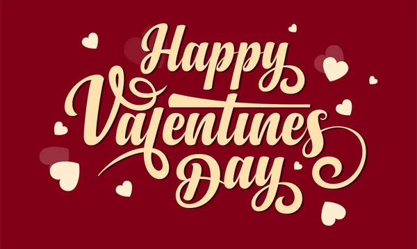 Joyeuse Saint-Valentin. Texte calligraphique — Image vectorielle