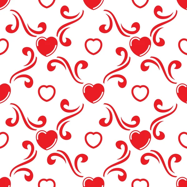 Valentines day seamless pattern — Stock Vector