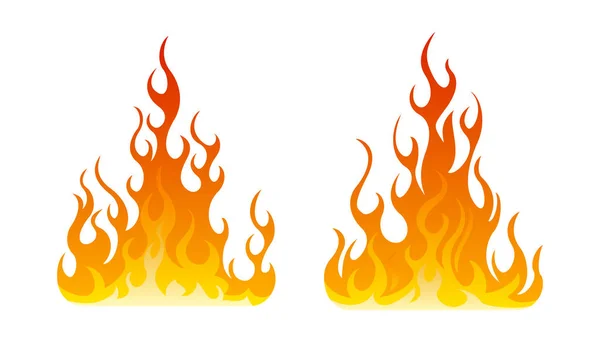Icona del fuoco attivata. Elemento di design — Vettoriale Stock