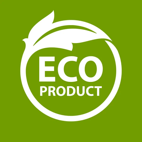 Логотип Eco — стоковый вектор
