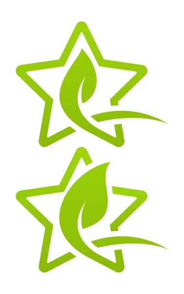 Set de iconos. Eco estrella — Vector de stock