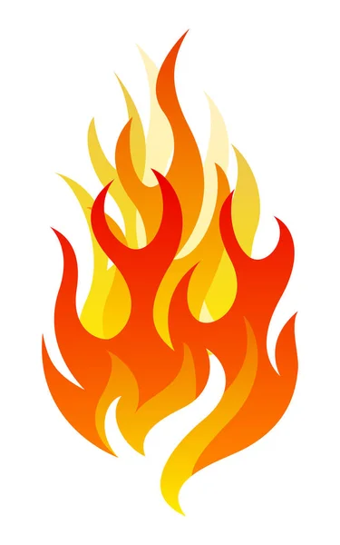 Διάνυσμα φωτιά σχεδιαστικά στοιχεία — Διανυσματικό Αρχείο
