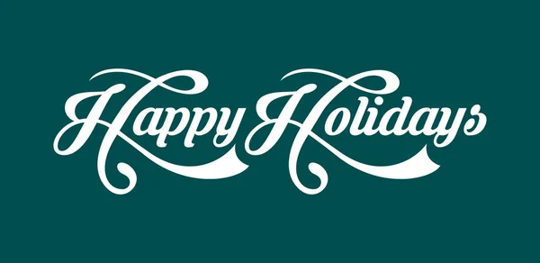 Happy Holidays text — Stock Vector