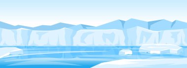 Kuzey Kutbu buz manzarası