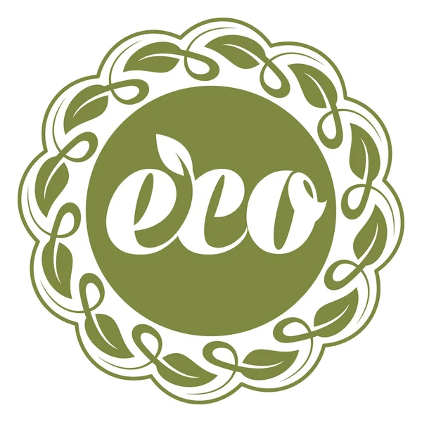 Екологічно. Круглий логотип — стоковий вектор