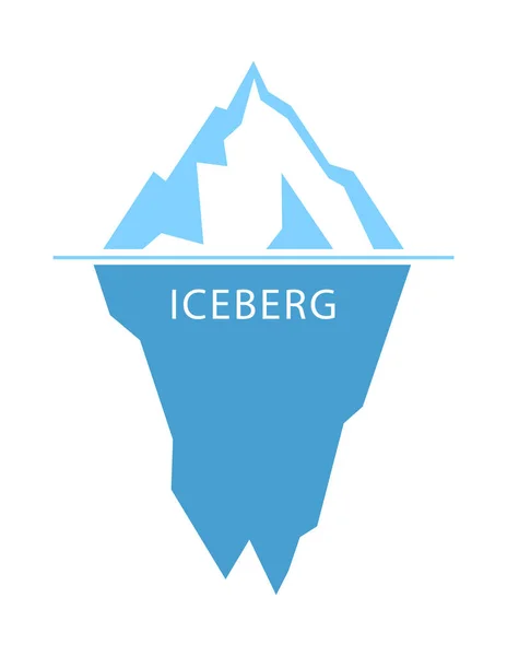 Векторний логотип Iceberg Стокова Ілюстрація