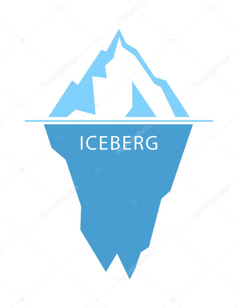 Iceberg vector logo