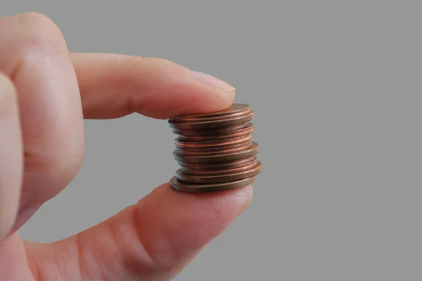 Fingers holding money — Stock Photo, Image