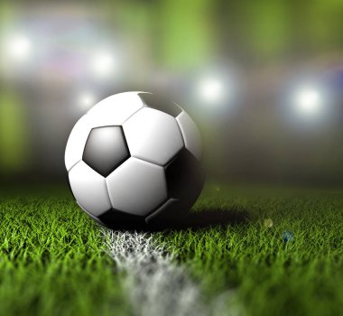 Futbol futbol çimenlerin üzerinde