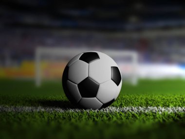 Futbol futbol çimenlerin üzerinde