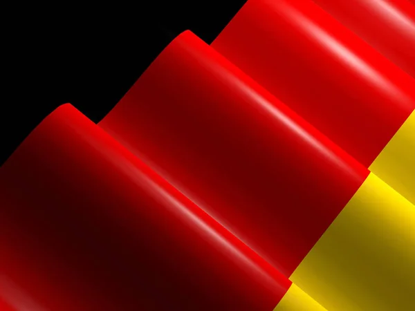 Ondeando bandera de Alemania — Foto de Stock