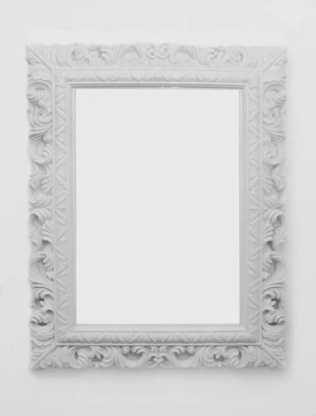 Вінтажна класична біла рамка — стокове фото