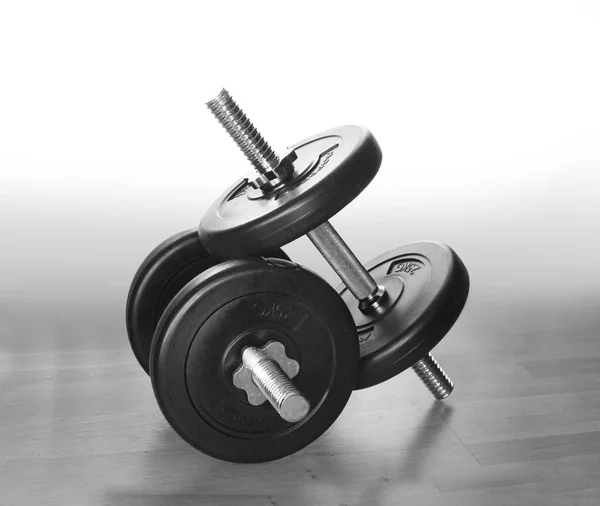 Siłownia fitness dumbell Waga — Zdjęcie stockowe