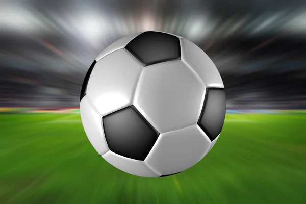 Enfoque en pelota de fútbol — Foto de Stock